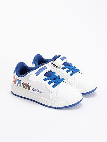 Lage 'Sonic' sneakers met klittenband