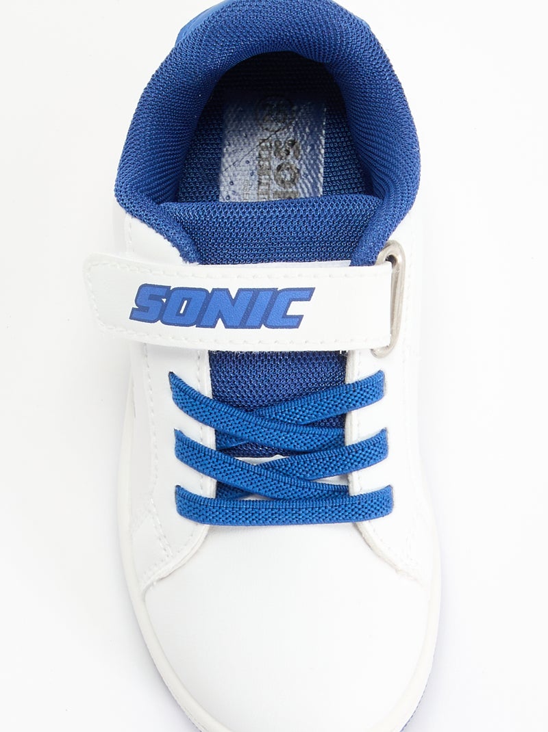 Lage 'Sonic' sneakers met klittenband Wit - Kiabi