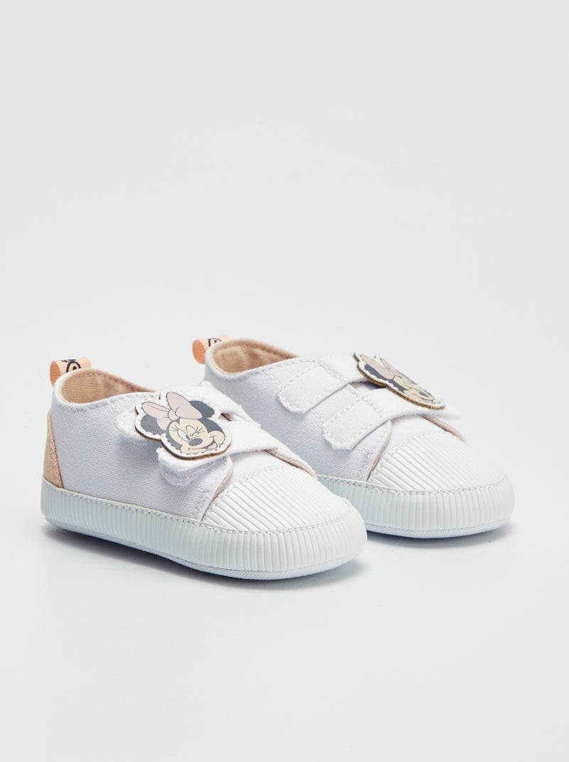 Lage stoffen 'Disney'-sneakers met klittenbanden | 'Mickey' ROSE - Kiabi