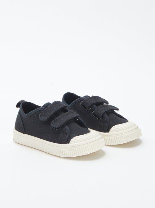 Lage, stoffen sneakers met klittenband - Kiabi