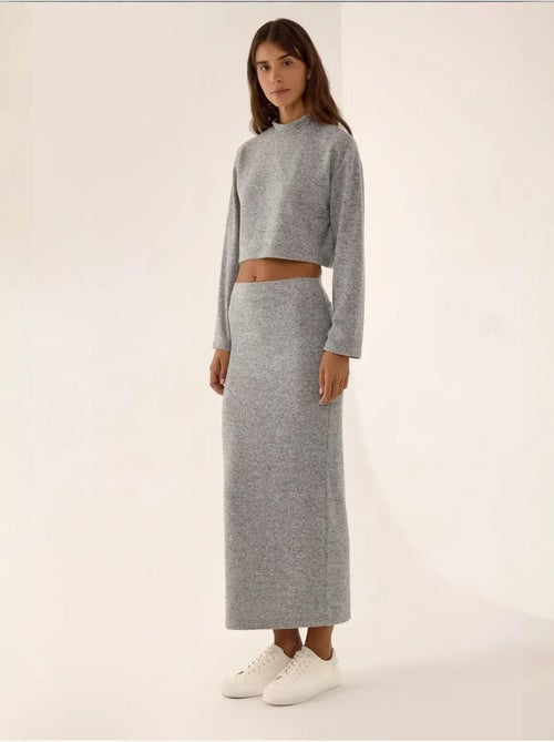 Lage taille gebreide bodycon maxi-rok - Kiabi Lage taille gebreide bodycon maxi-rok - Kiabi