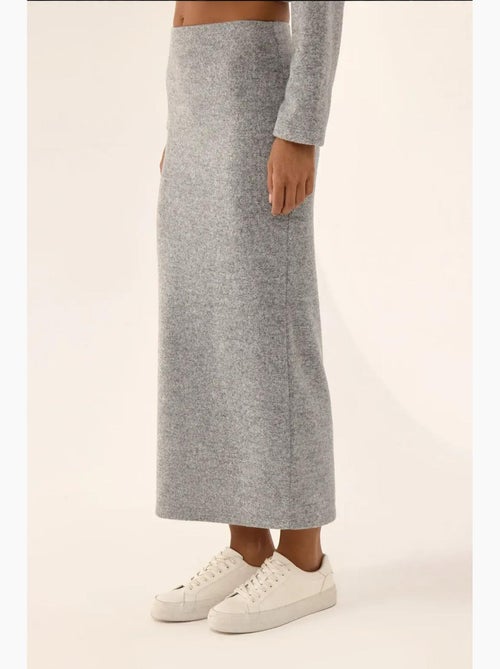 Lage taille gebreide bodycon maxi-rok hiccup - Kiabi