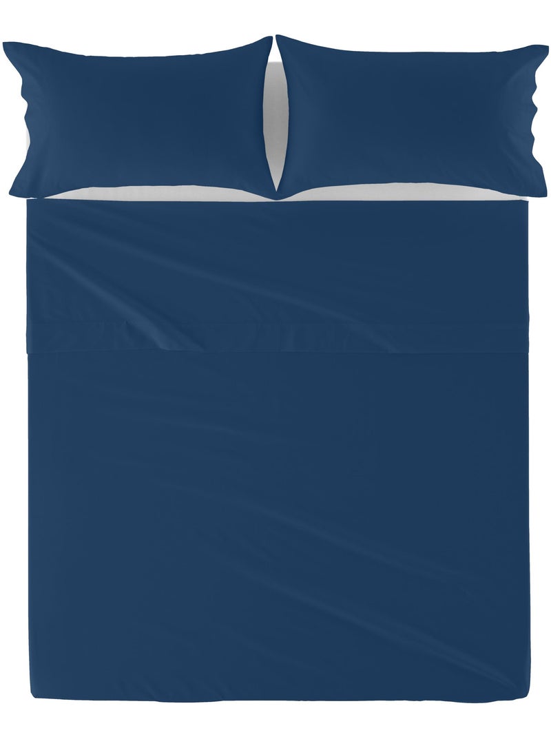 Laken Basic "Happyfriday" Marineblauw - Kiabi