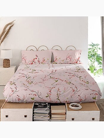Laken Chinoiserie rose "Happyfriday