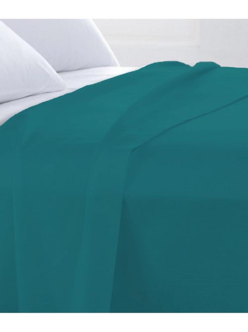 Laken effen katoen 57 draden/cm² 240 x 310 cm petrolblauw – Future Home - Kiabi Laken effen katoen 57 draden/cm² 240 x 310 cm petrolblauw – Future Home - Kiabi