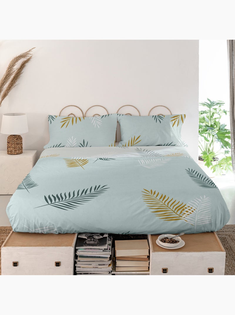 Laken Foliage mint "Happyfriday" Multicolor - Kiabi