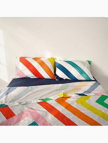Laken Happy stripes "Happyfriday