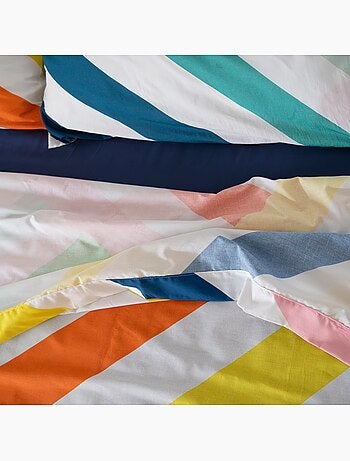 Laken Happy stripes "Happyfriday
