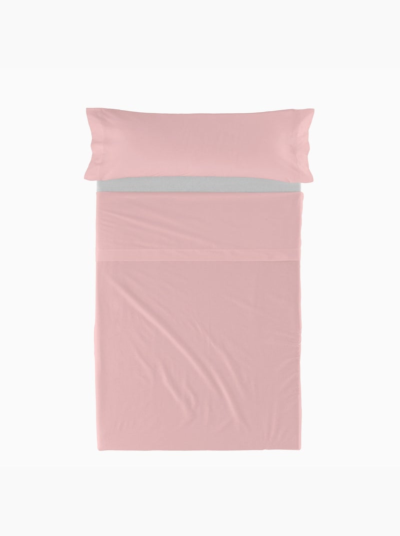 Lakenset 2-delig Basic "Happyfriday" Roze - Kiabi