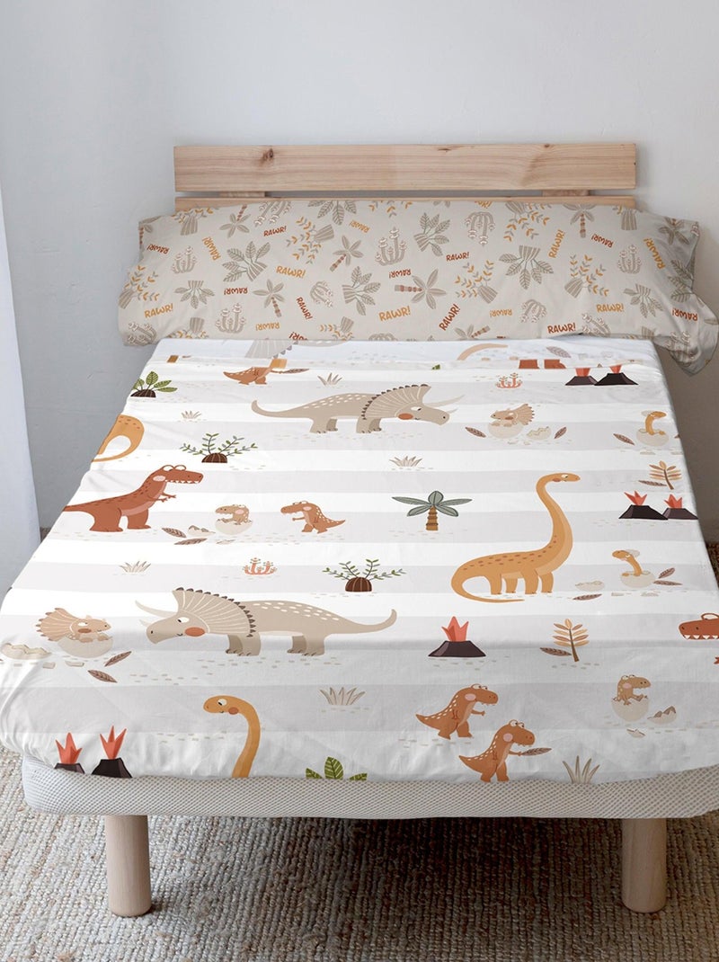 Lakenset 2-delig Dino family "Happyfriday" Multicolor - Kiabi