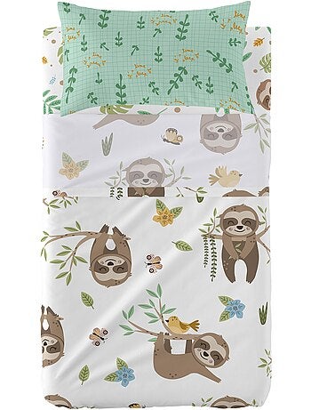 Lakenset 2-delig Happy sloth "Happyfriday