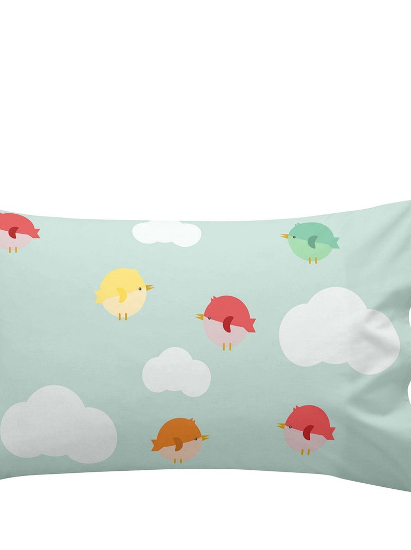 Lakenset 2-delig Learning to fly "Happyfriday" Multicolor - Kiabi
