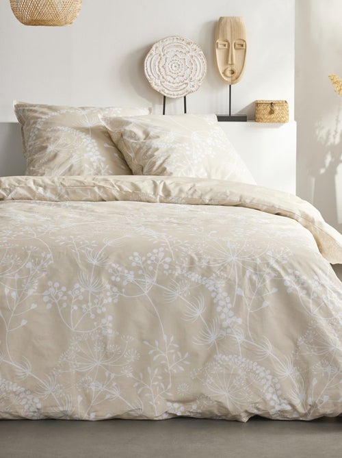 Lakenset met bloemenprint - Voor 2-persoonsbed - Kiabi