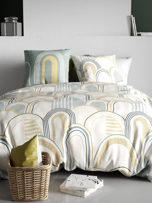 Lakenset met print - Voor 2-persoonsbed - Kiabi