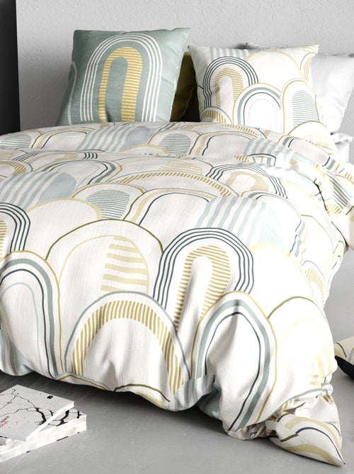 Lakenset met print - Voor 2-persoonsbed - Kiabi