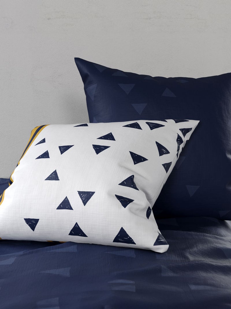 Lakenset met print - Voor 2-persoonsbed WIT - Kiabi