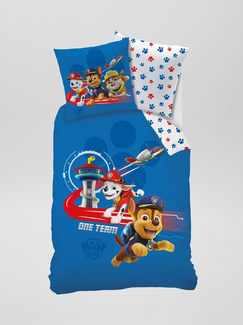 Lakenset 'PAW Patrol' - 1-persoonsbed blauw - Kiabi