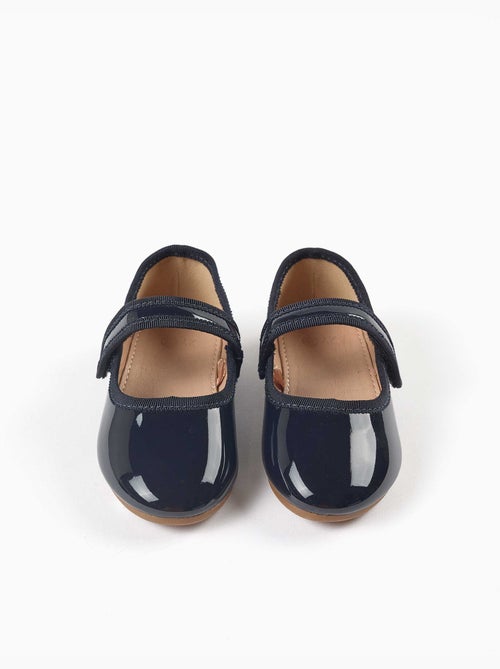 Lakleren Mary Jane schoenen met klittenbandsluiting - Kiabi