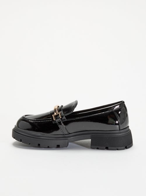 Lakmocassins met gekartelde zolen - Kiabi