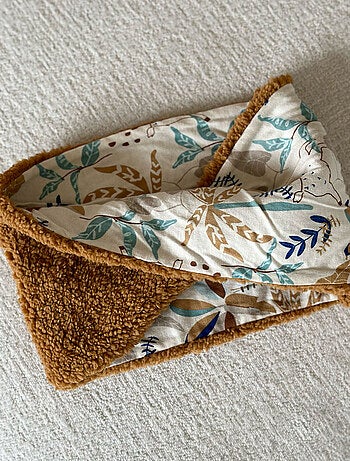 Lamascotte nekwarmer van sherpa voor kinderen