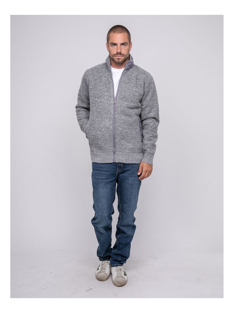 Lamille vest met ritssluiting Antracietgrijs - Kiabi