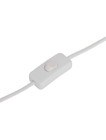 Lampe à poser en céramique torsadée abat-jour en lin VINUS