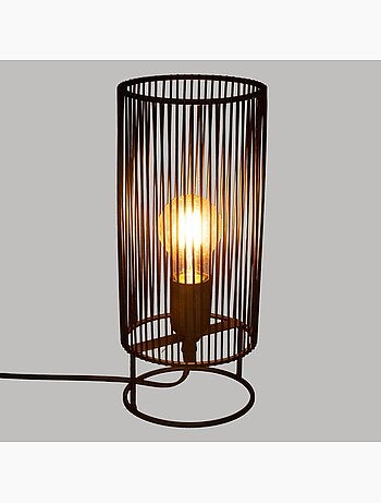Lampe à poser métal ajouré NORA