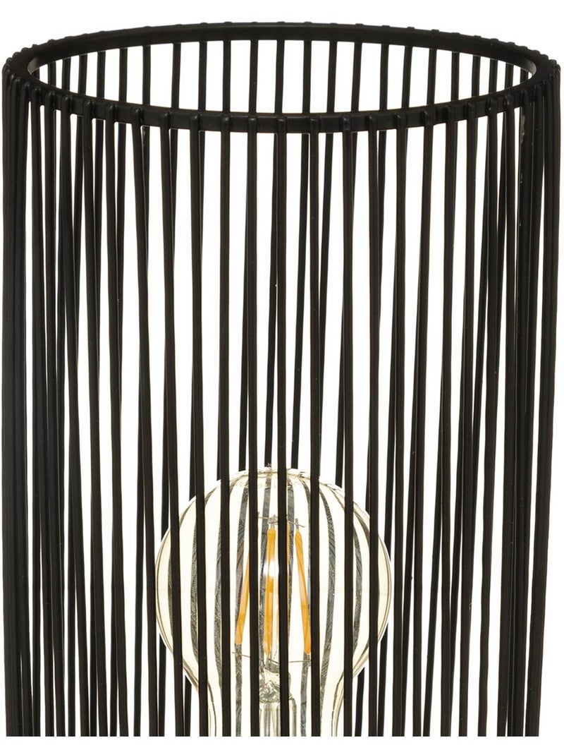 Lampe à poser métal ajouré NORA Noir - Kiabi