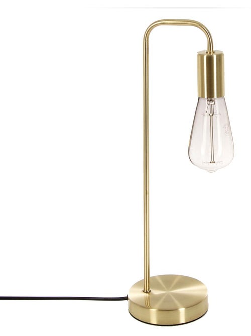 Lampe à poser métal sans abat-jour finition dorée KELI - Kiabi Lampe à poser métal sans abat-jour finition dorée KELI - Kiabi