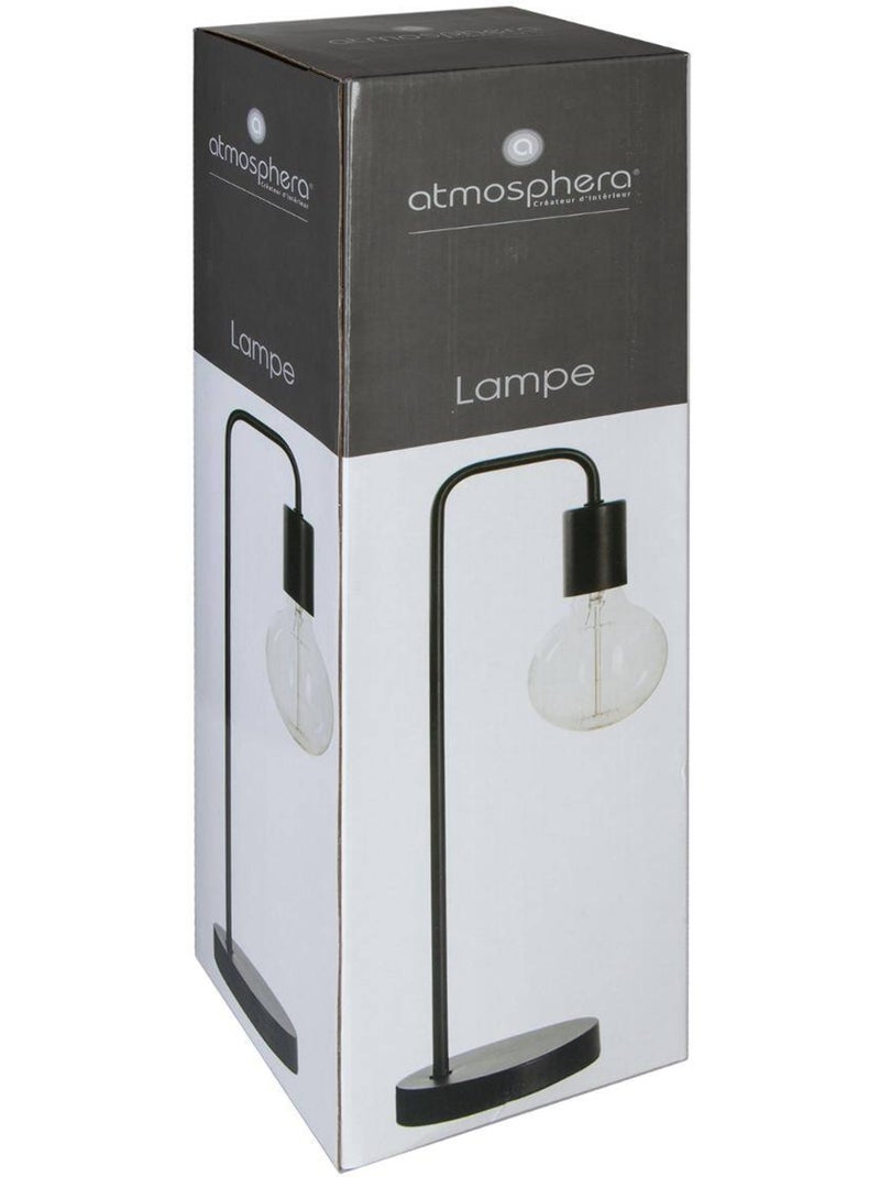 Lampe à poser métal sans abat-jour KELI Noir - Kiabi