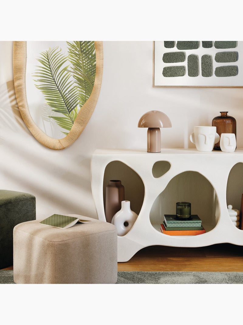 Lampe champignon à poser LITO Beige - Kiabi