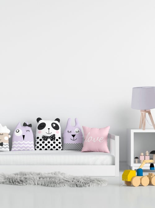 Lampe trépied enfant bois abat-jour tissu AIME - Kiabi Lampe trépied enfant bois abat-jour tissu AIME - Kiabi