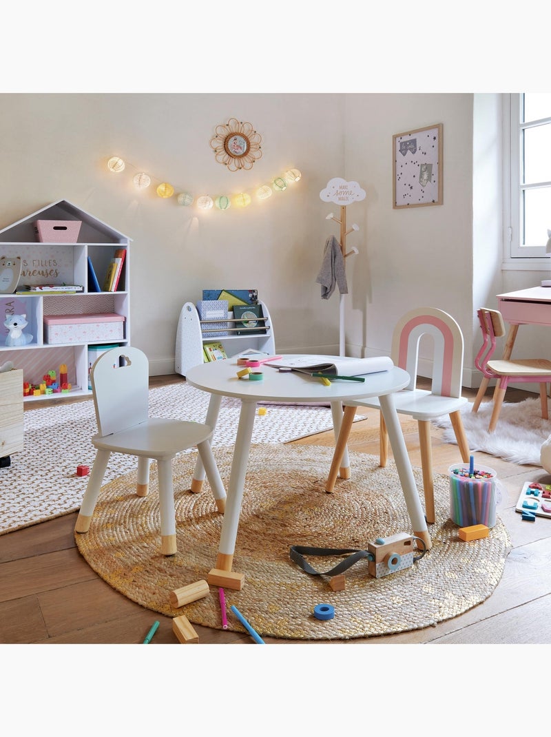 Lampe trépied enfant bois et tissu douceur AIME Rose - Kiabi