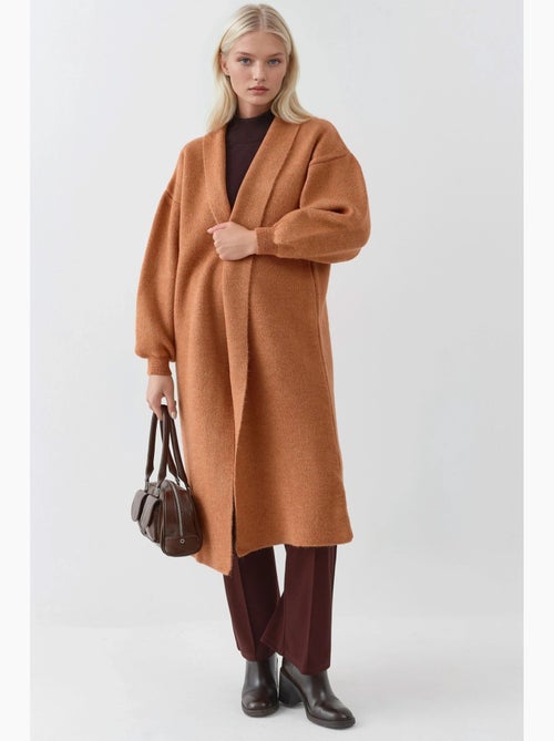 Lang, aansluitend gebreid vest my fashion - Kiabi