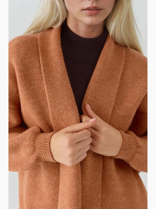 Lang, aansluitend gebreid vest my fashion - Kiabi