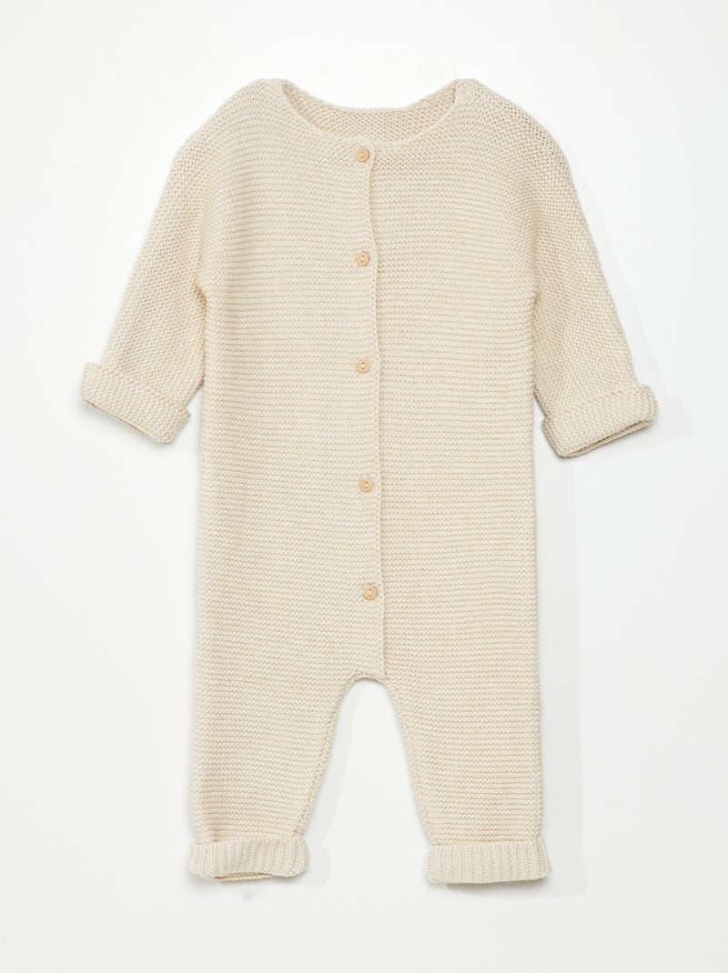 Lang babypakje van tricot - Altijd superhandig BIEGE - Kiabi