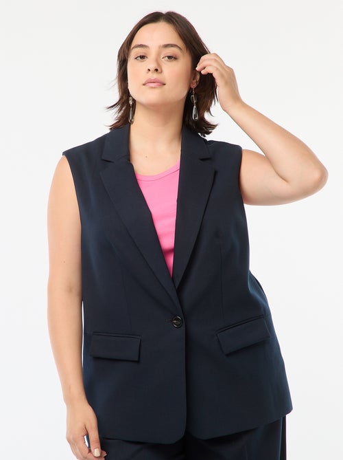 Lang, mouwloos jasje - - Kiabi