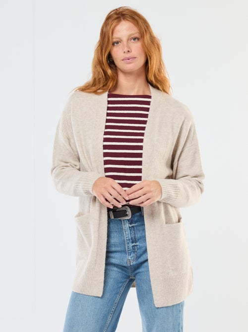 Lang, open vest - Kiabi