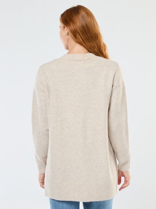 Lang, open vest - Kiabi