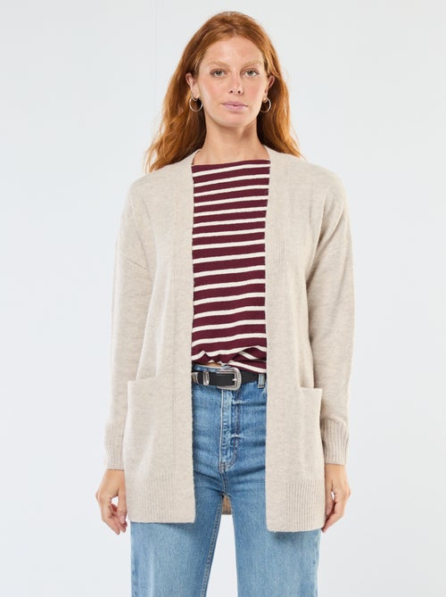 Lang, open vest - Kiabi