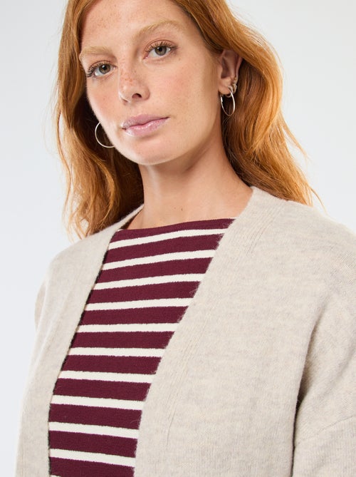 Lang, open vest - Kiabi