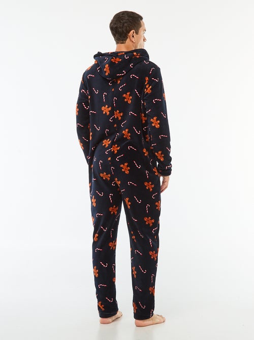 Lang pyjamapak van fleece - Peperkoek - Kiabi