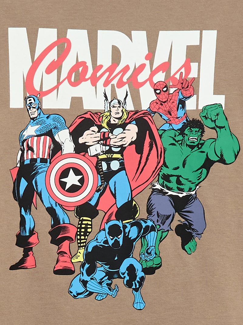 Lang pyjamasetje 'Avengers' 'Marvel' - 2-delig Biege - Kiabi