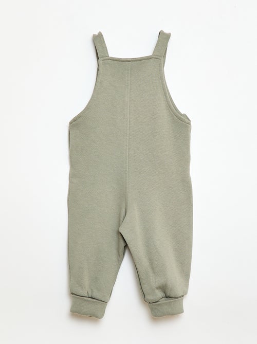 Lang tuinbroekje van joggingstof met verstelbare schouderbandjes - Kiabi