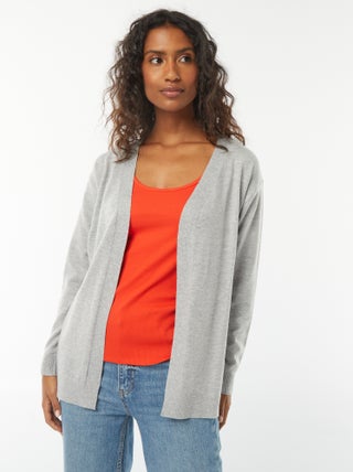 Lang vest van dun tricot