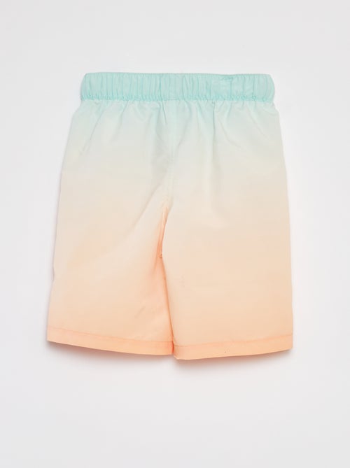 Lang zwemshort met kleurovergangseffect - Kiabi
