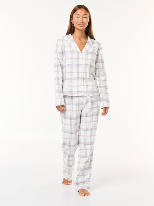 Lange, 2-delige pyjama met broek + nachthemd - 2-delig - Kiabi