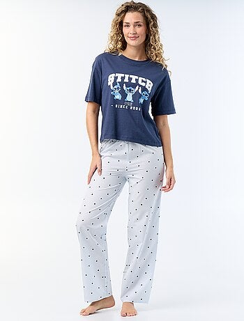 Lange 2-delige pyjama 'Stitch'