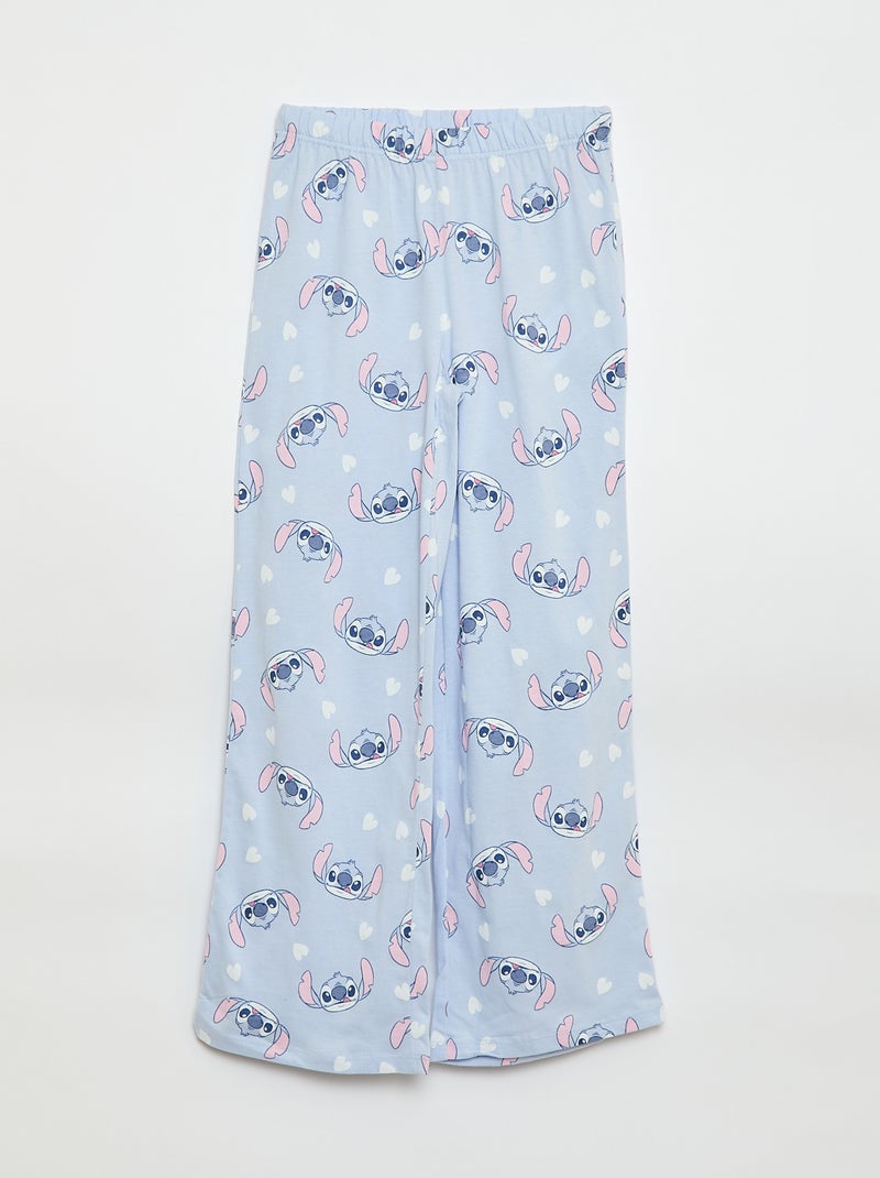Lange, 2-delige pyjama 'Stitch' 'Disney' Blauw - Kiabi