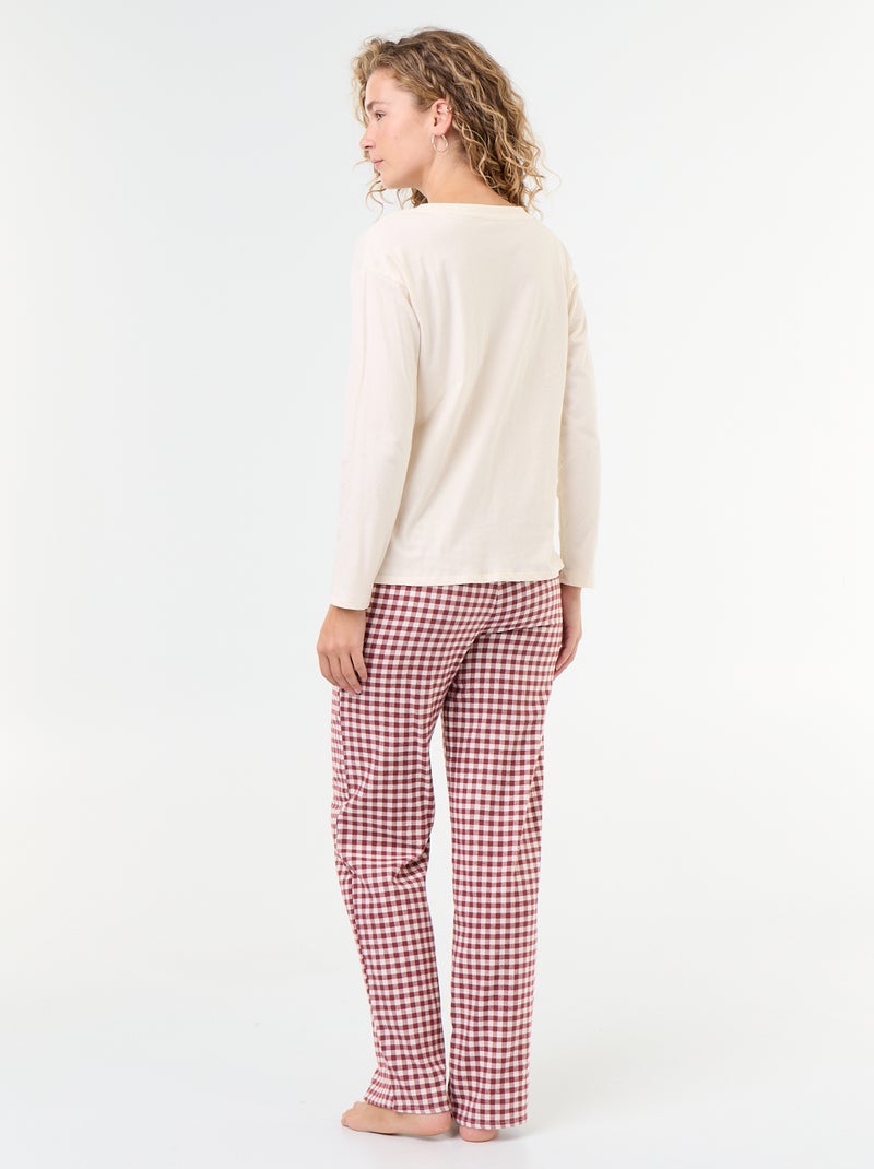 Lange 2-delige pyjama 'Winnie' 'Disney' Wit - Kiabi